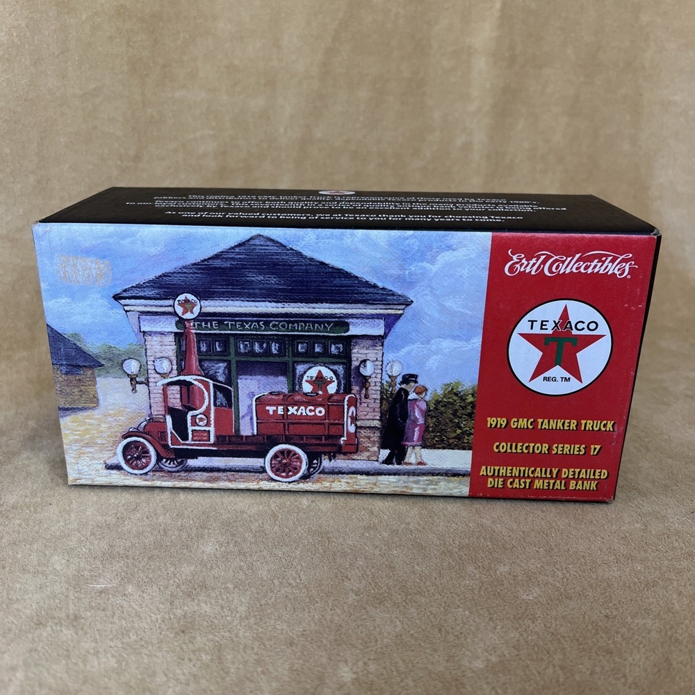 Texaco Diecast 1919 GMC Tanker Truck Coin Bank ERTL 1993 New In Box